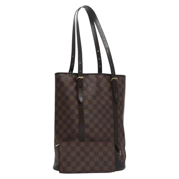 LOUIS VUITTON Damier Ebene Bucket GM Shoulder Bag Spo N42236 - Picture 1 of 16